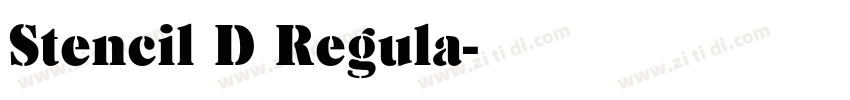 Stencil D Regula字体转换